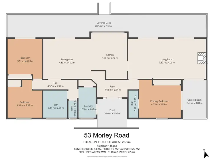 Floorplan of Homely house listing, 53 Morley Road, Canina QLD 4570