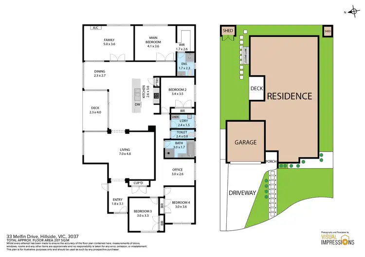Floorplan of Homely house listing, 33 Melfin Drive, Hillside VIC 3037
