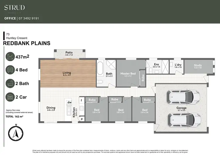 Floorplan of Homely house listing, 73 Huntley Crescent, Redbank Plains QLD 4301