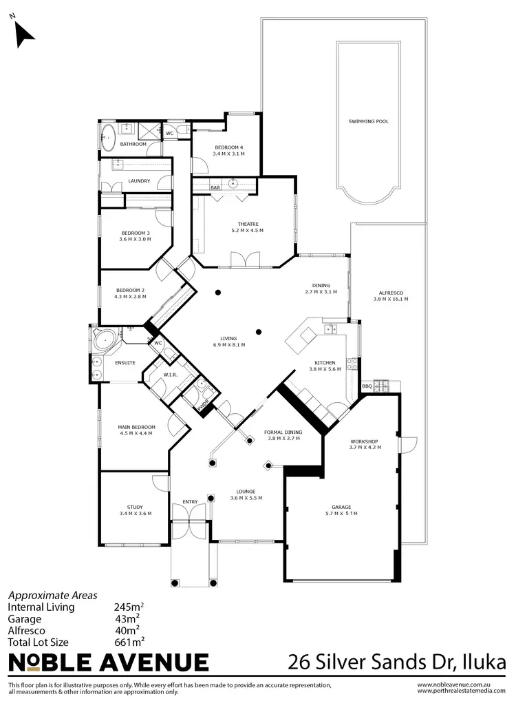 Floorplan of Homely house listing, 26 Silver Sands Drive, Iluka WA 6028