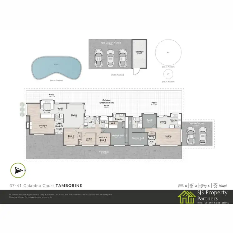 Floorplan of Homely rural property listing, 37 - 41 Chianina Court, Tamborine QLD 4270