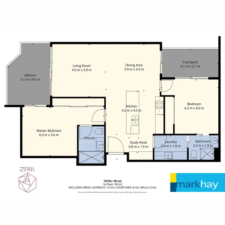 Floorplan of Homely apartment listing, 13 Vincent Street, Nedlands WA 6009