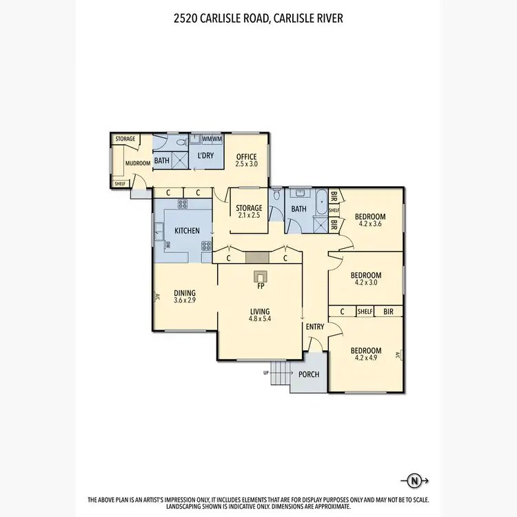 Floorplan of Homely rural property listing, 2520 Carlisle Road, Carlisle River VIC 3239