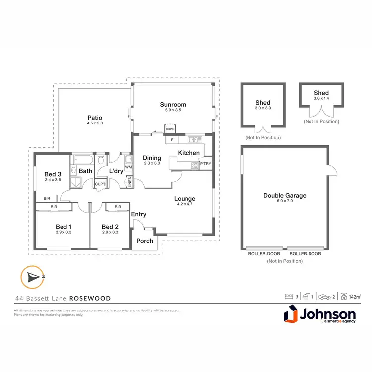 Floorplan of Homely house listing, 44 Bassett Lane, Rosewood QLD 4340