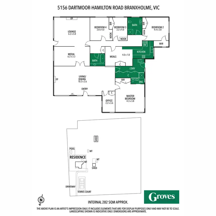 Floorplan of Homely rural property listing, 5156 Dartmoor-Hamilton Road, Branxholme VIC 3302