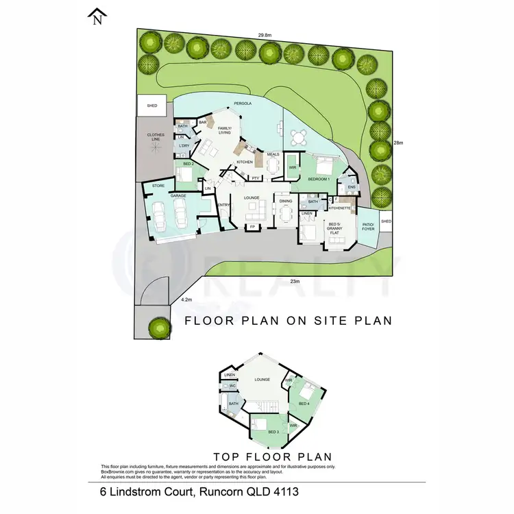 Floorplan of Homely house listing, 6 Lindstrom Court, Runcorn QLD 4113