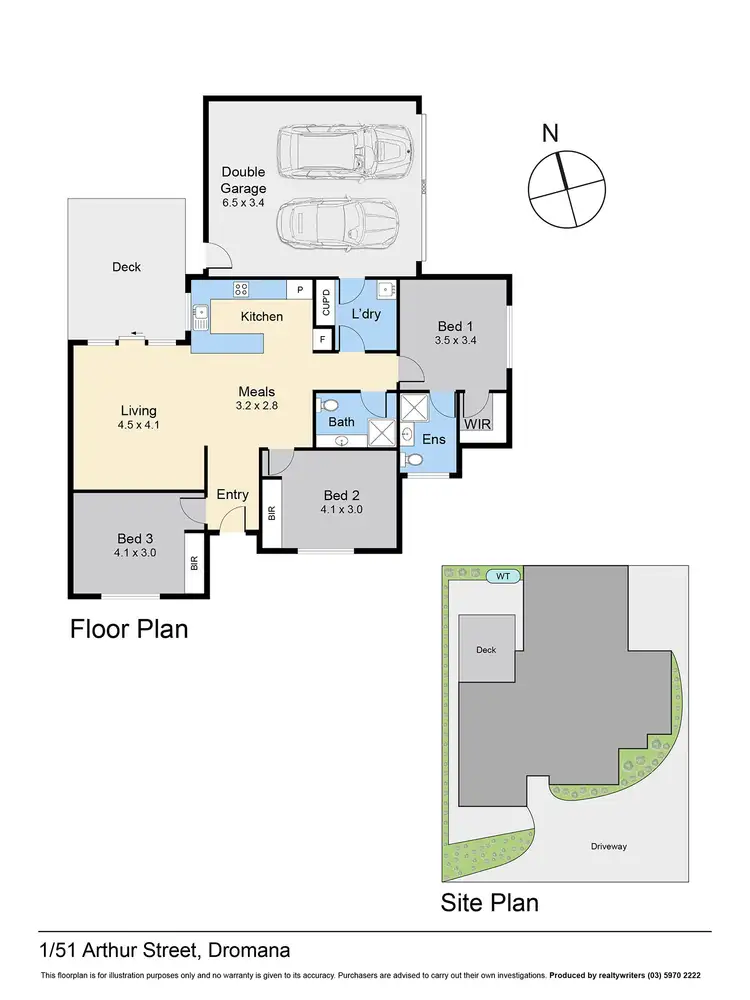 Floorplan of Homely unit listing, 1/51 Arthur Street, Dromana VIC 3936