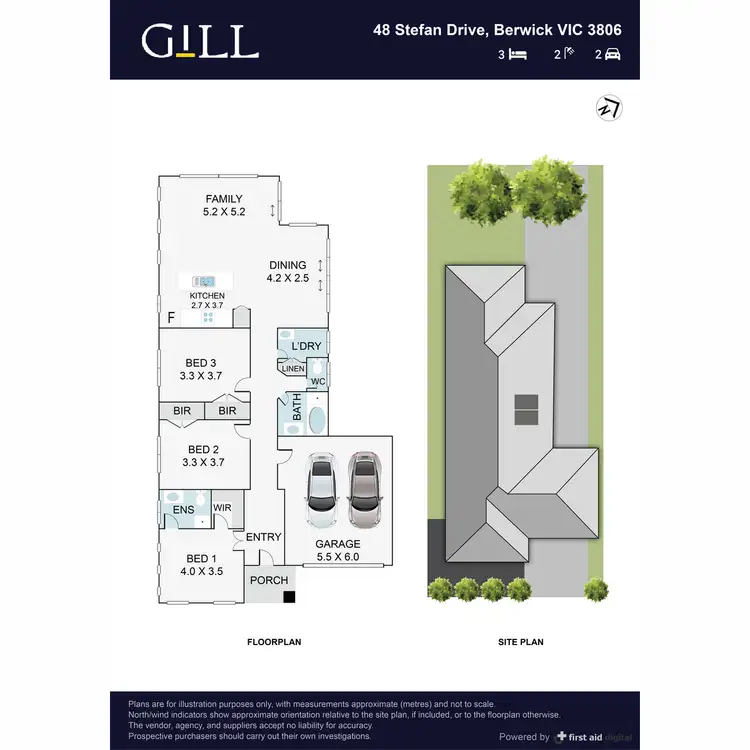 Floorplan of Homely house listing, 48 Stefan Drive, Berwick VIC 3806