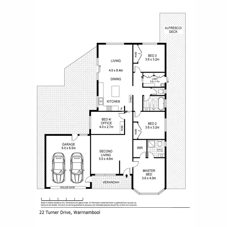 Floorplan of Homely house listing, 22 TURNER Drive, Warrnambool VIC 3280