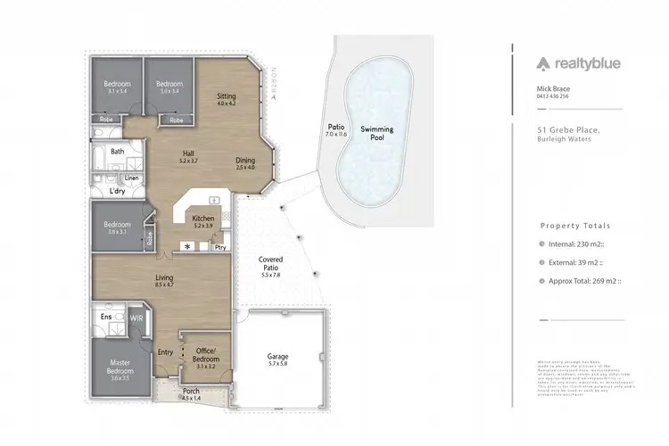 Floorplan of Homely house listing, 51 Grebe Place, Burleigh Waters QLD 4220