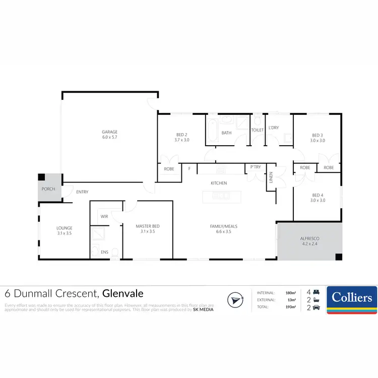 Floorplan of Homely house listing, 6 Dunmall Street, Glenvale QLD 4350