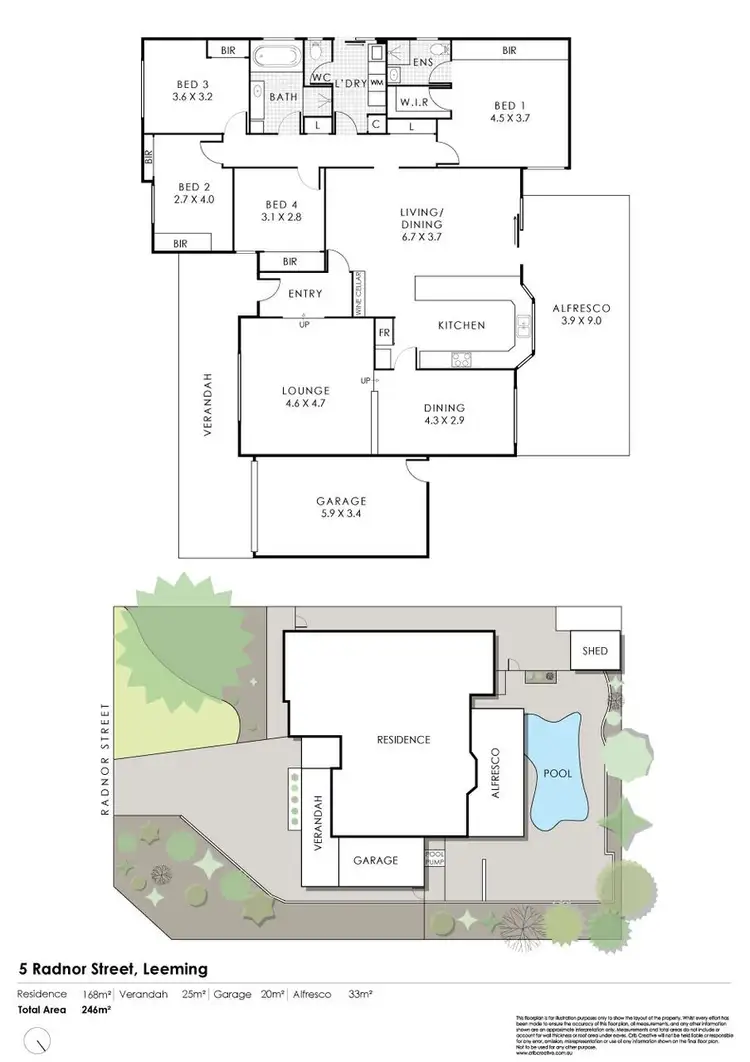 Floorplan of Homely house listing, 5 Radnor Street, Leeming WA 6149