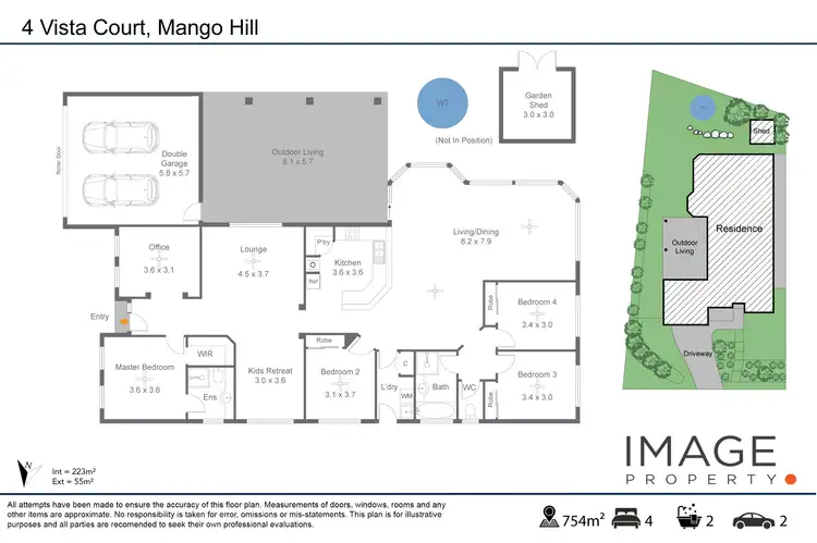 Floorplan of Homely house listing, 4 Vista Court, Mango Hill QLD 4509