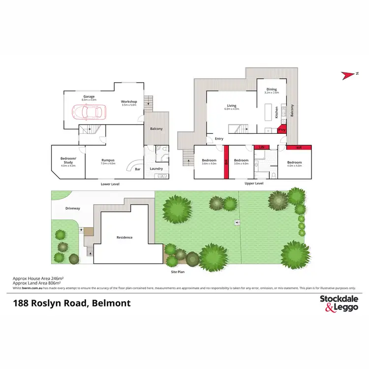 Floorplan of Homely house listing, 188 Roslyn Road, Belmont VIC 3216