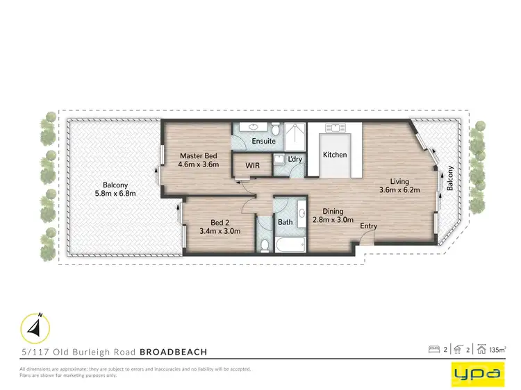 Floorplan of Homely apartment listing, 5/117 Old Burleigh Road, Broadbeach QLD 4218