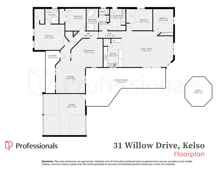 Floorplan of Homely house listing, 31 Willow Drive, Kelso NSW 2795