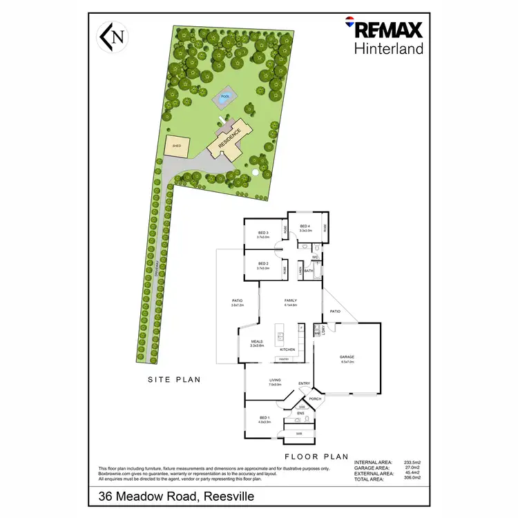 Floorplan of Homely house listing, 36 Meadow Road, Reesville QLD 4552
