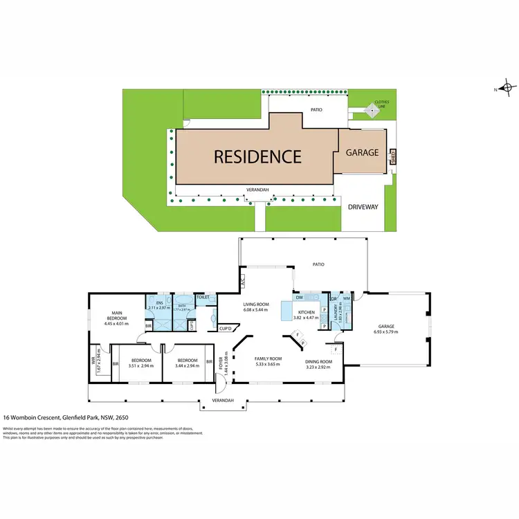 Floorplan of Homely house listing, 16 Womboin Crescent, Glenfield Park NSW 2650