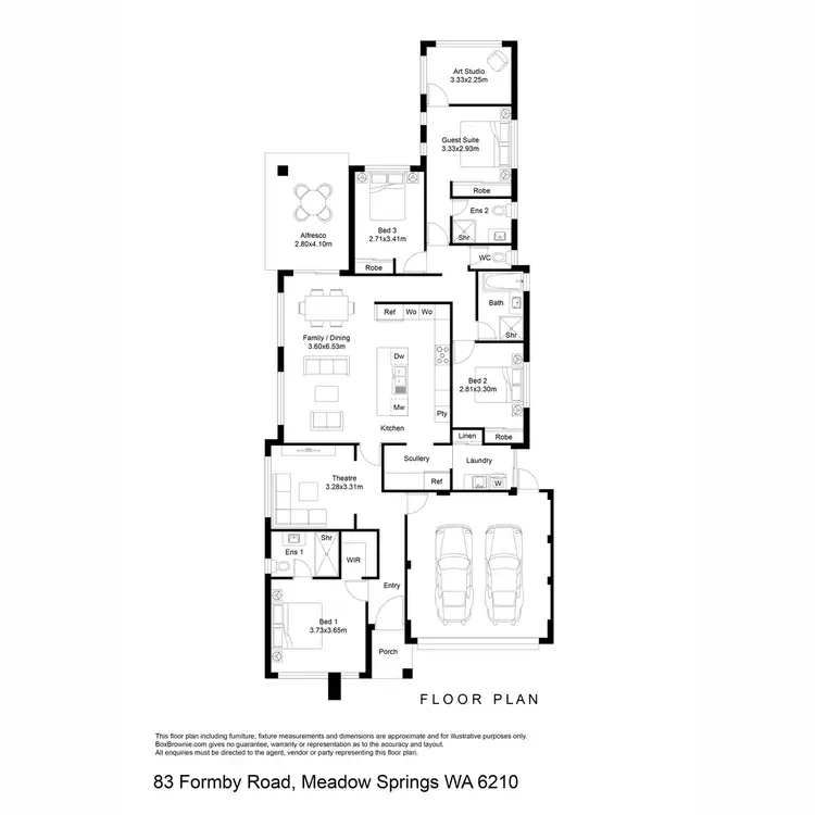 Floorplan of Homely house listing, 83 Formby Road, Meadow Springs WA 6210