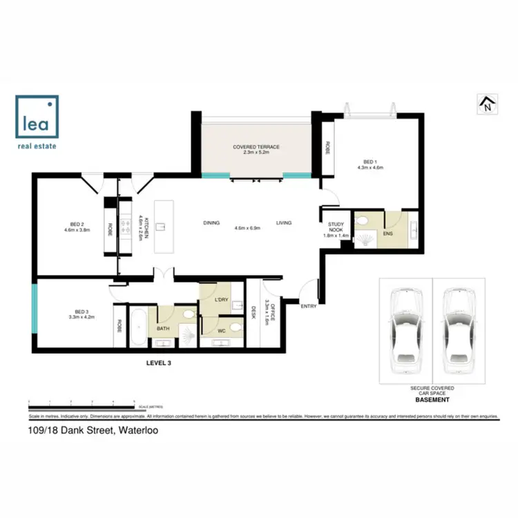 Floorplan of Homely apartment listing, 109/18 Danks Street, Waterloo NSW 2017