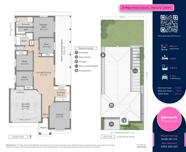 Floorplan of Homely house listing, 8 Mauritius Court, Varsity Lakes QLD 4227