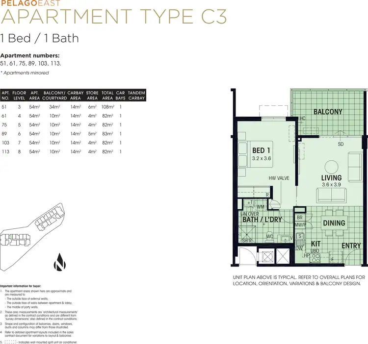 Floorplan of Homely apartment listing, 113/26 Sharpe Avenue, Pegs Creek WA 6714