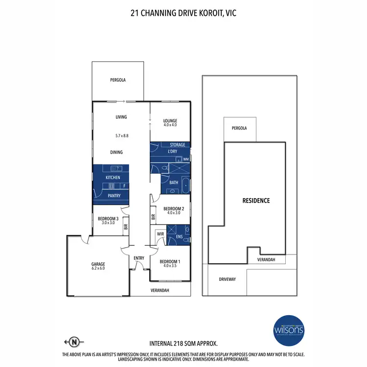 Floorplan of Homely house listing, 21 Channing Drive, Koroit VIC 3282