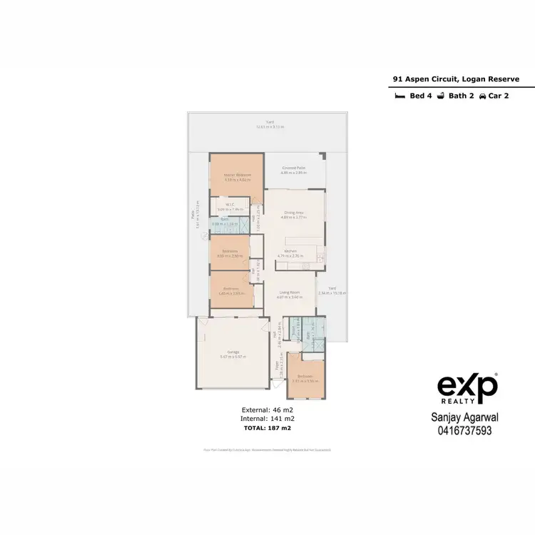 Floorplan of Homely house listing, 91 Aspen Circuit, Logan Reserve QLD 4133