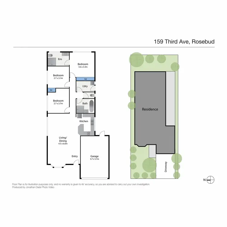 Floorplan of Homely house listing, 159 Third Avenue, Rosebud VIC 3939