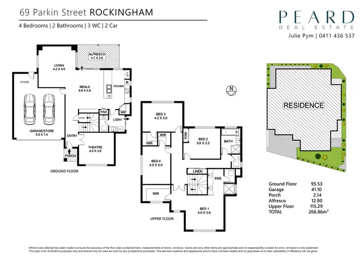 Floorplan of Homely house listing, 69 Parkin Street, Rockingham WA 6168