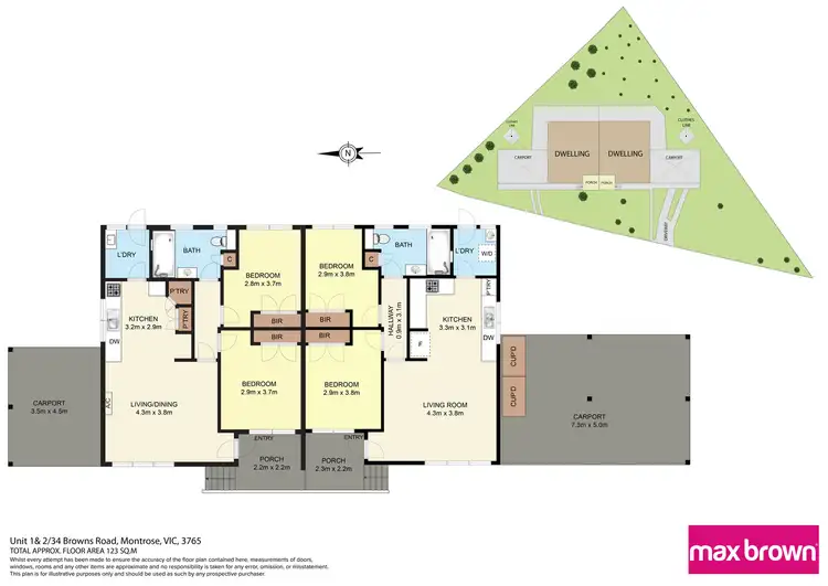 Floorplan of Homely house listing, 34 Browns Road, Montrose VIC 3765