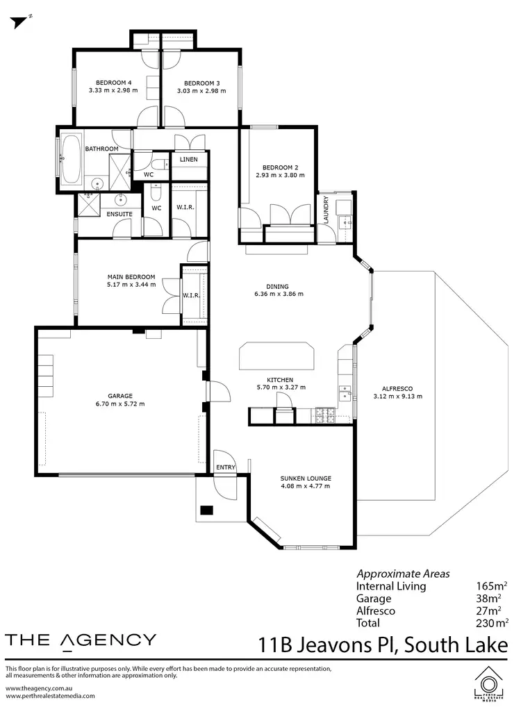 Floorplan of Homely house listing, 11B Jeavons Place, South Lake WA 6164