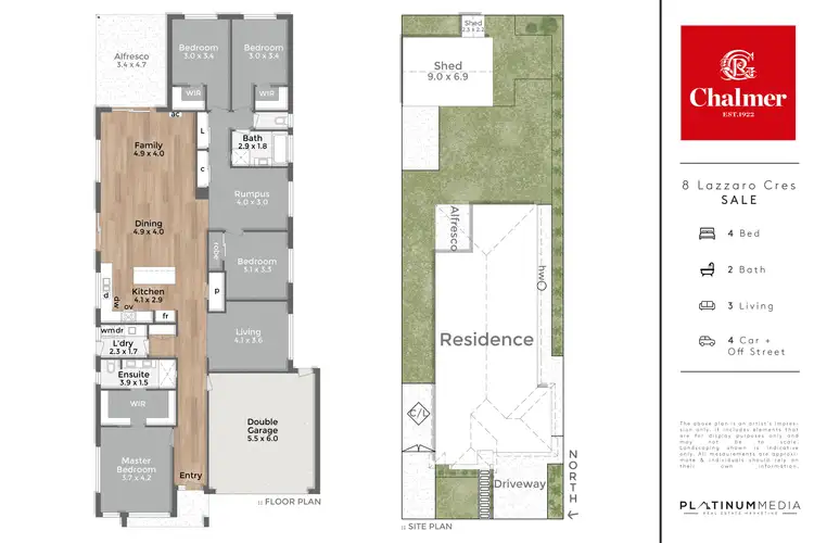 Floorplan of Homely house listing, 8 Lazzaro Crescent, Sale VIC 3850