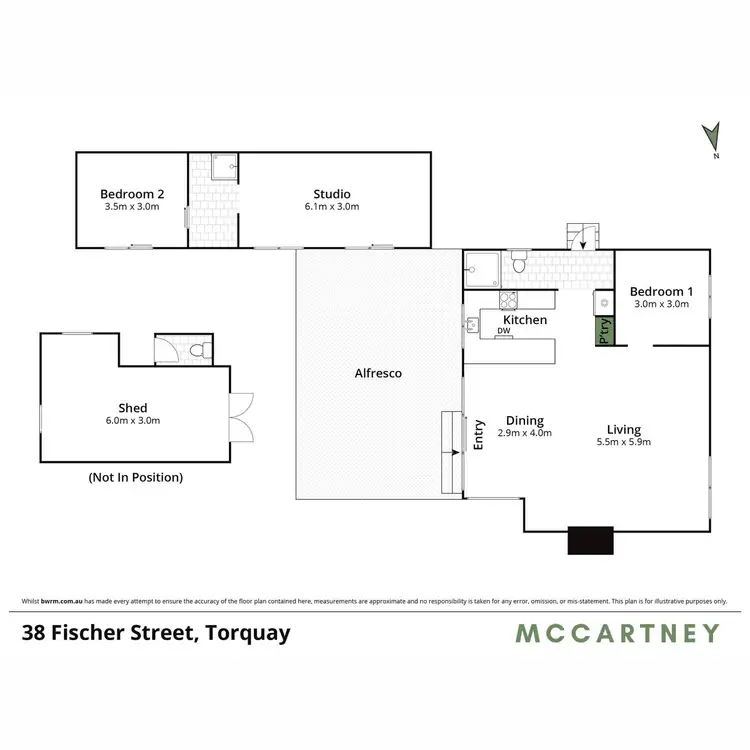Floorplan of Homely house listing, 38 Fischer Street, Torquay VIC 3228