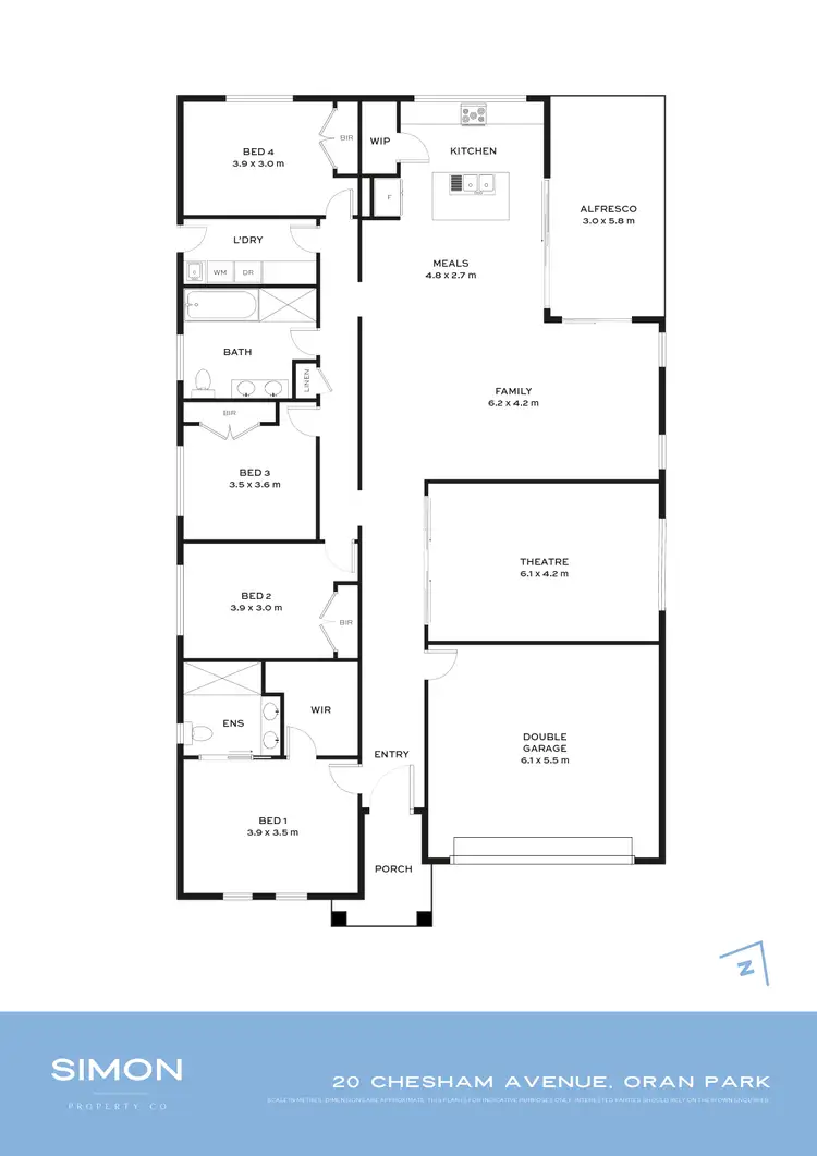 Floorplan of Homely house listing, 20 Chesham Avenue, Oran Park NSW 2570