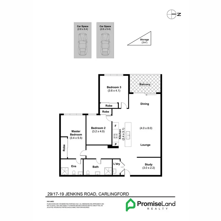 Floorplan of Homely apartment listing, 29/17-19 Jenkins Road, Carlingford NSW 2118