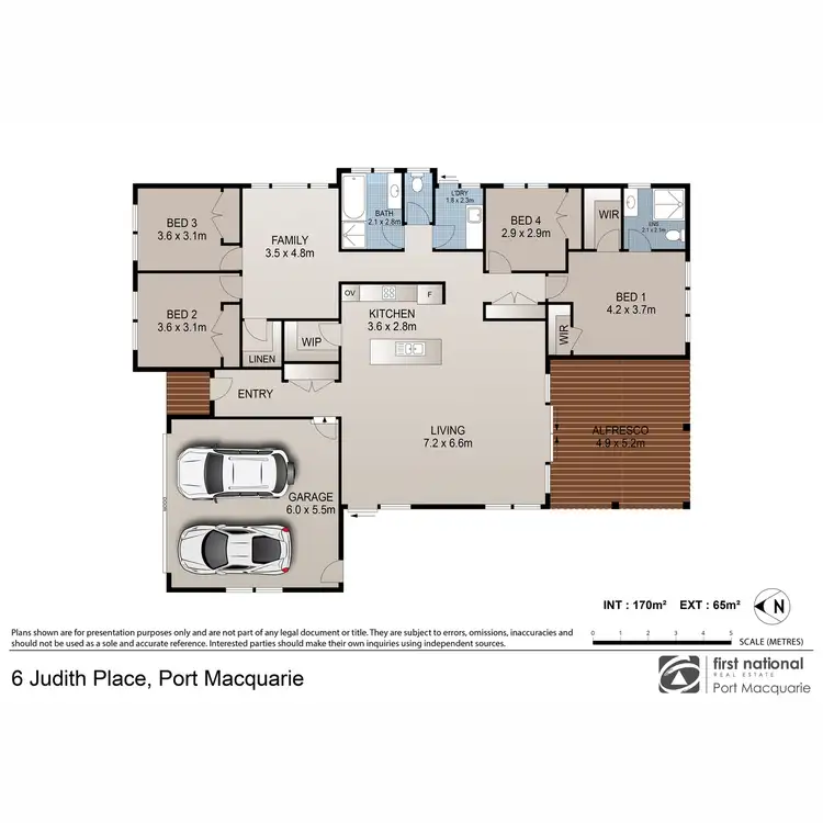 Floorplan of Homely house listing, 6 Judith Place, Port Macquarie NSW 2444