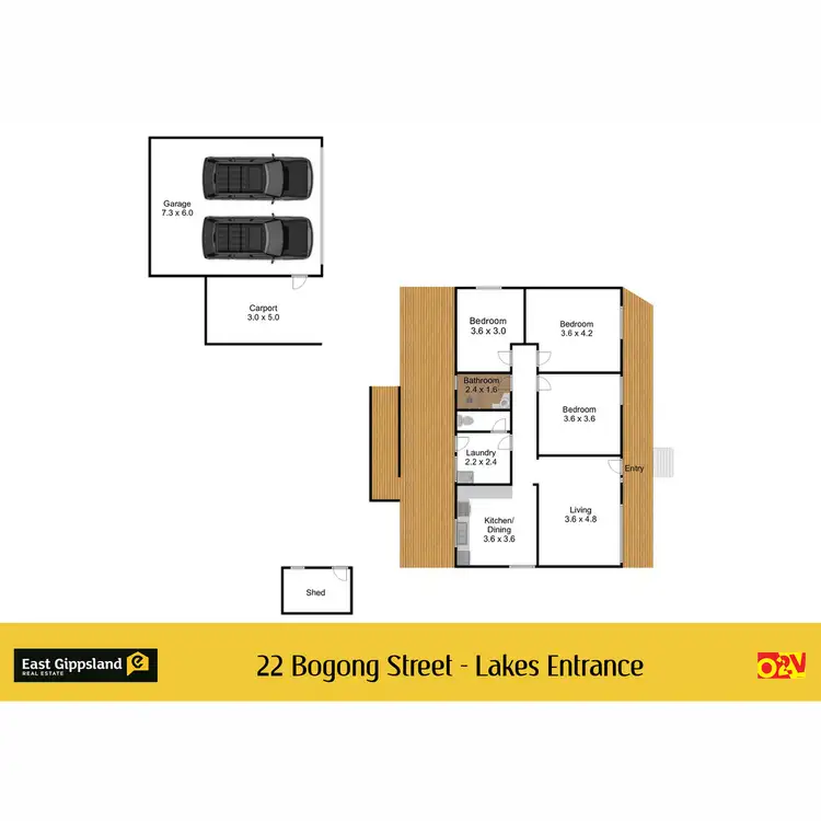 Floorplan of Homely house listing, 22 Bogong Street, Lakes Entrance VIC 3909