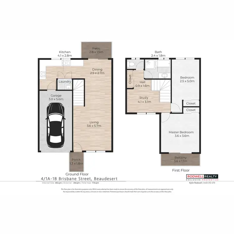 Floorplan of Homely townhouse listing, 4/1A-1B Brisbane Street, Beaudesert QLD 4285
