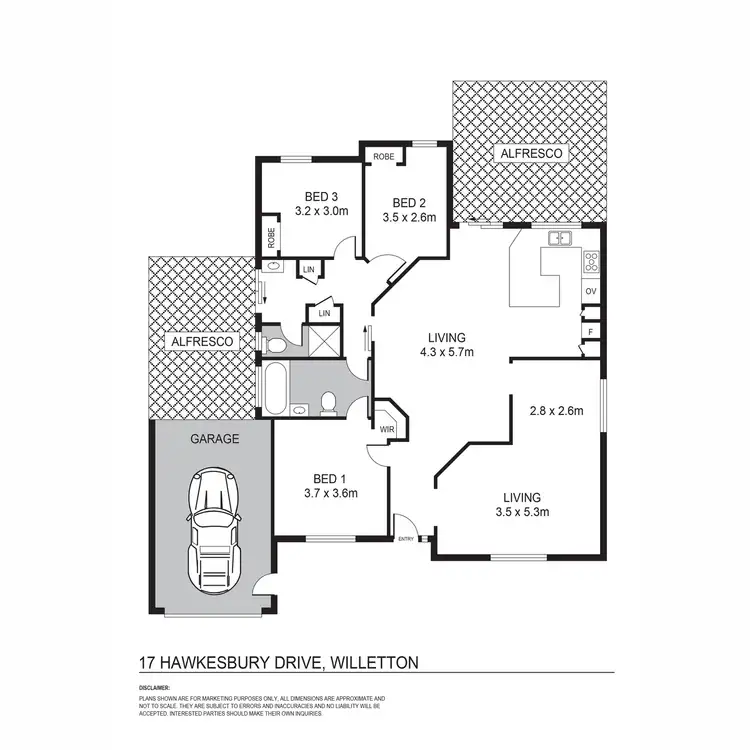 Floorplan of Homely house listing, 17 Hawkesbury Drive, Willetton WA 6155