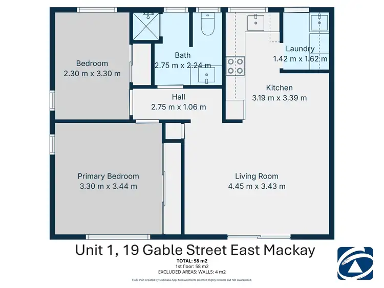 Floorplan of Homely unit listing, 1 & 2/19 Gable Street, Mackay QLD 4740