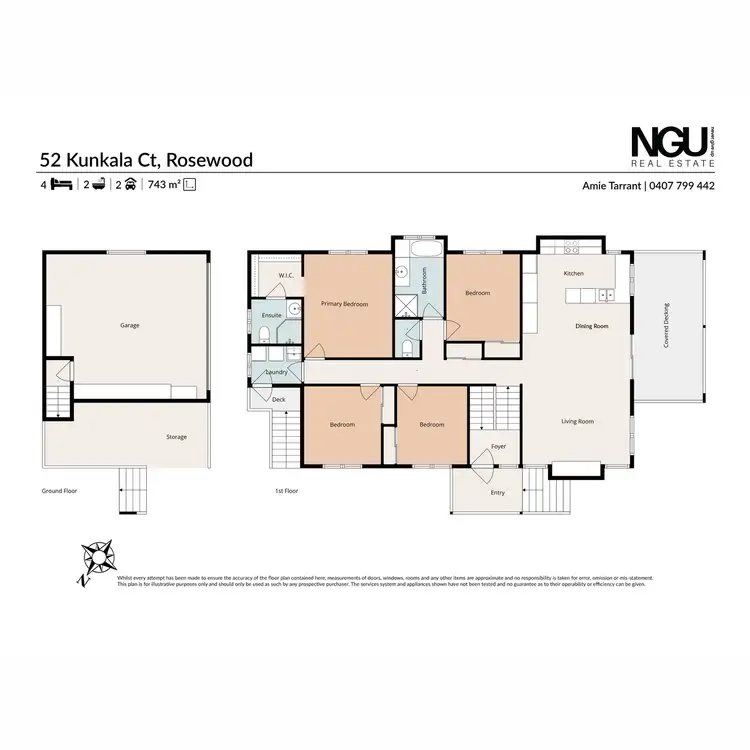 Floorplan of Homely house listing, 52 Kunkala Court, Rosewood QLD 4340