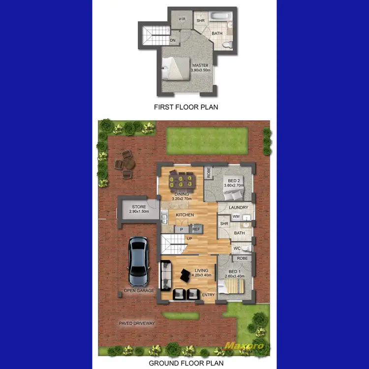 Floorplan of Homely townhouse listing, 5/9 Bickley Road, Cannington WA 6107
