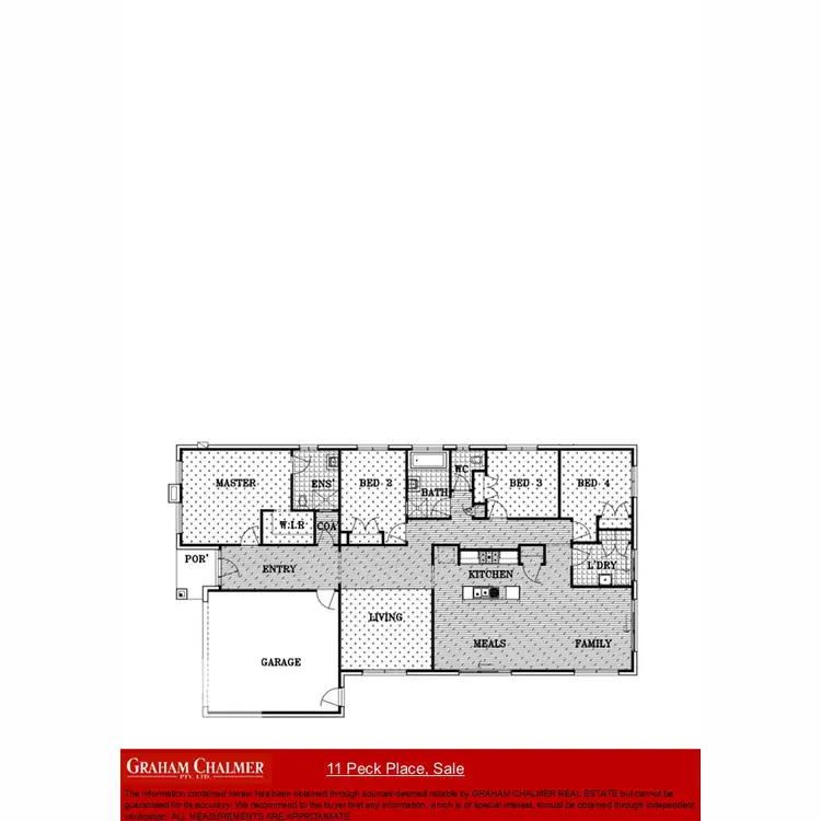 Floorplan of Homely house listing, 11 Peck Place, Sale VIC 3850