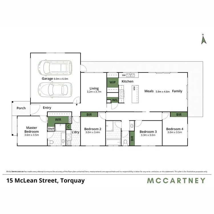 Floorplan of Homely house listing, 15 Mclean Street, Torquay VIC 3228