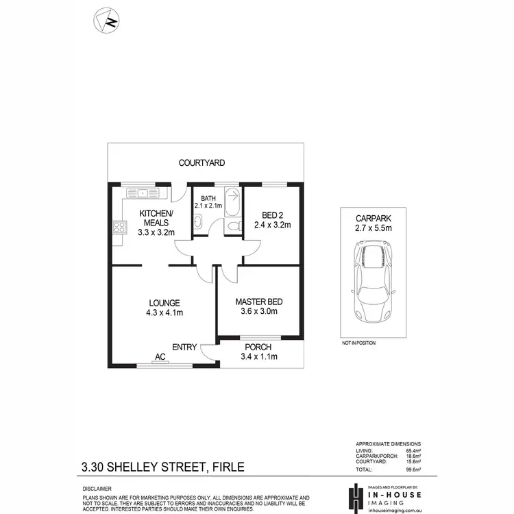 Floorplan of Homely unit listing, 3/30 Shelley Street, Firle SA 5070