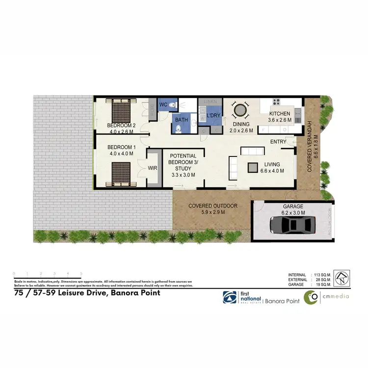Floorplan of Homely villa listing, 75/57-79 Leisure Drive, Banora Point NSW 2486