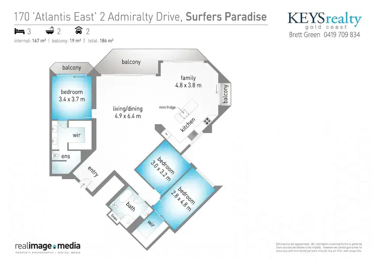 Floorplan of Homely apartment listing, 170/2 Admiralty Drive, Paradise Waters QLD 4217