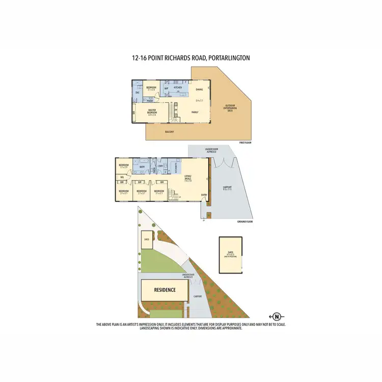 Floorplan of Homely house listing, 12-16 Point Richards Road, Portarlington VIC 3223