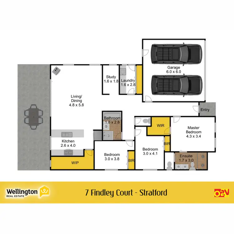 Floorplan of Homely house listing, 7 Findley Court, Stratford VIC 3862